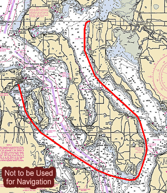 Camano Is. Rocky Pt. - - - Port Townsend